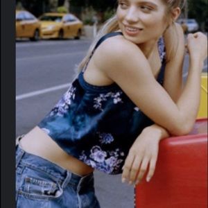 NWT urban outfitters silky and lace adjustable top